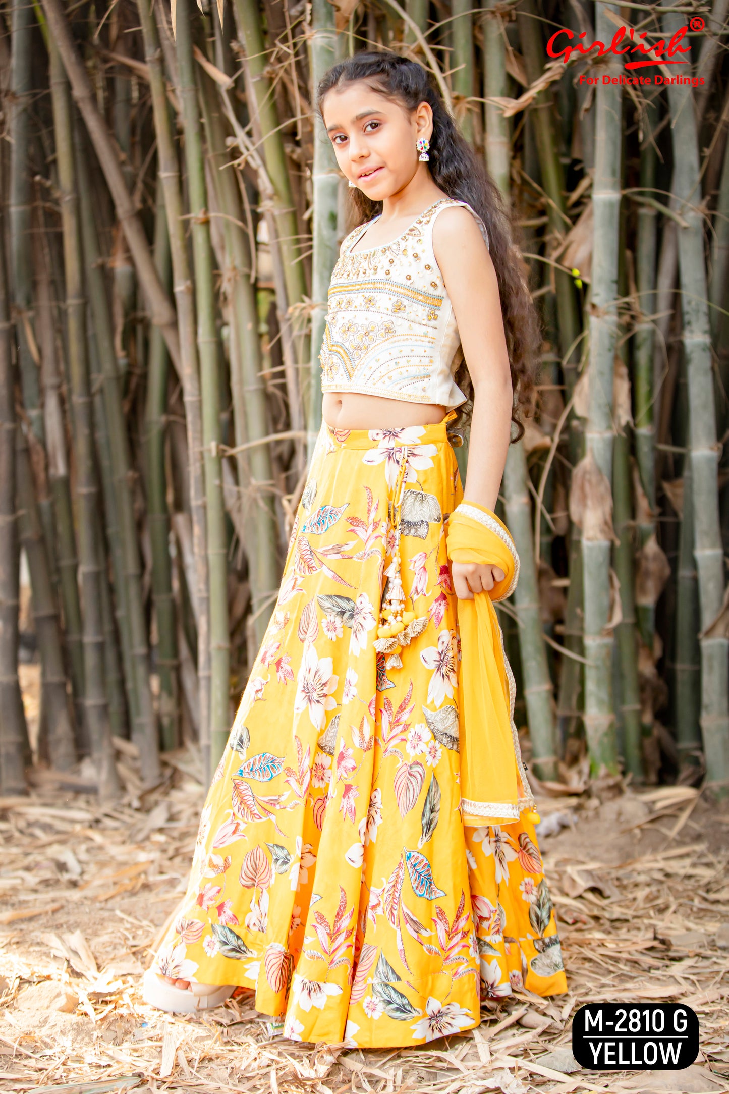 Sunshine-Inspired Yellow Lehenga – Festive & Stylish Ethnic Wear for Girls