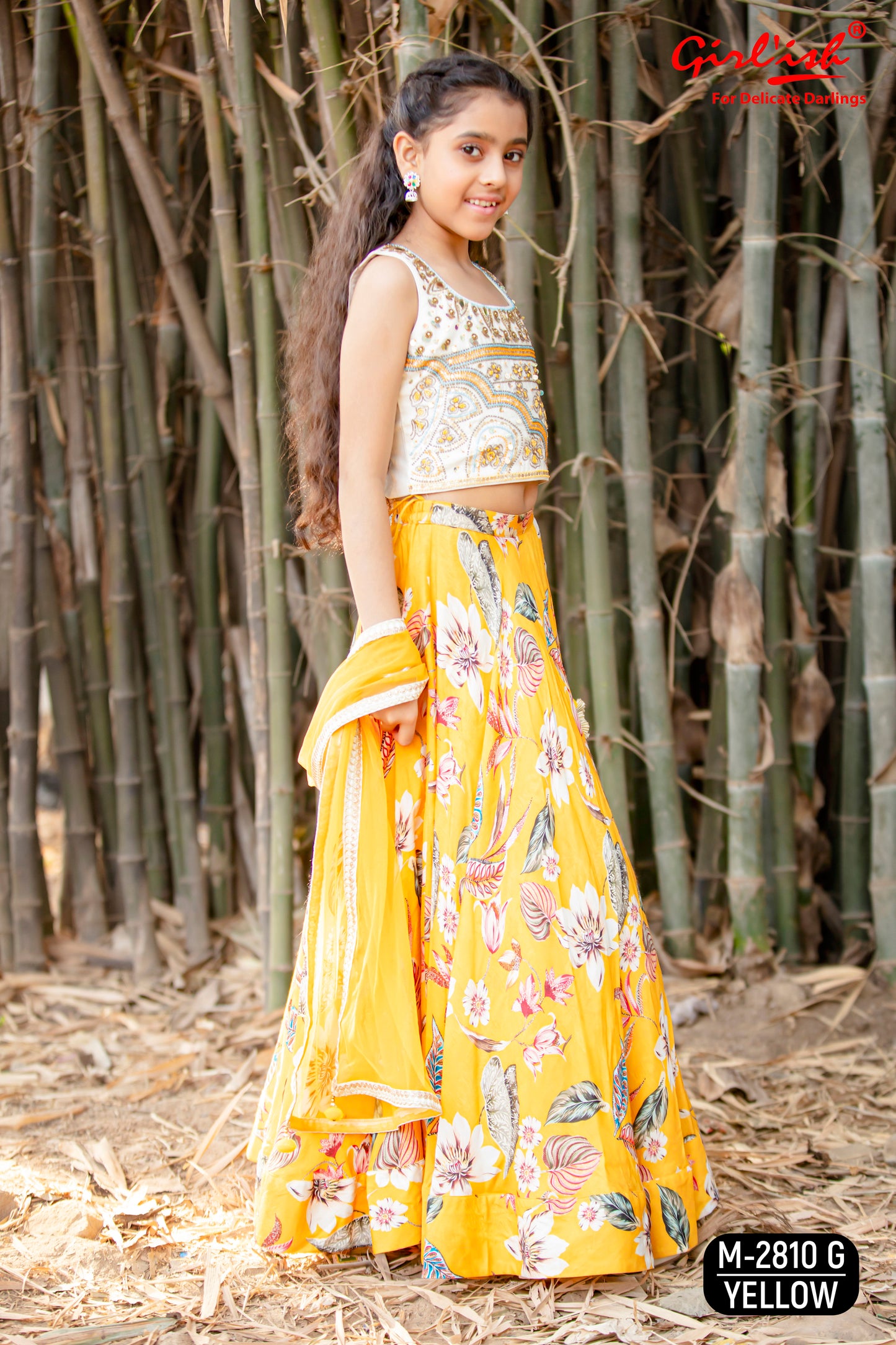 Sunshine-Inspired Yellow Lehenga – Festive & Stylish Ethnic Wear for Girls