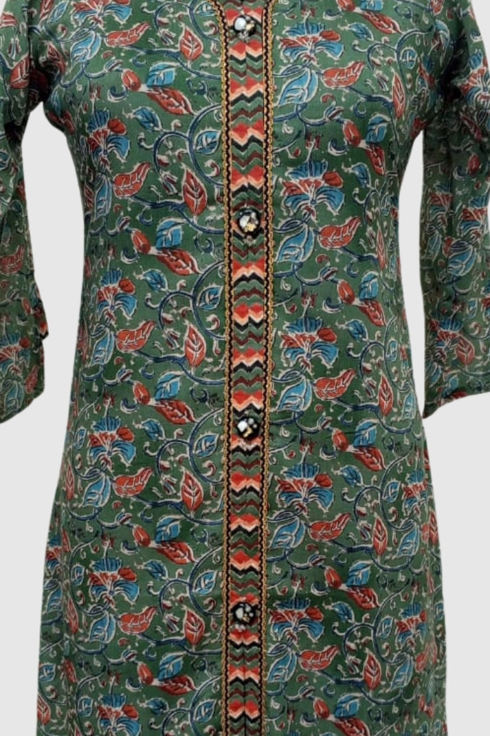 Printed Cotton Kurti – Sizes S-5XL | Label Anju Kumar