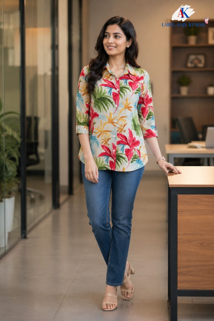 Pure cotton printed Shirts