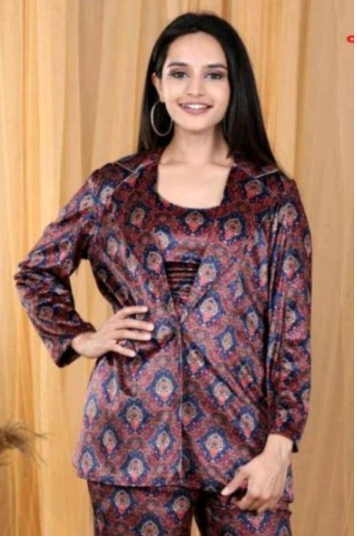 VELVET COORD SET KA-10837 PRINT-1