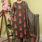 Green Pure Cotton Printed Straight Suit Dupatta Set with Highlight Work | Label Anju Kumar