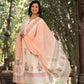 Offwhite Peach Hand Block Printed Cotton Anarkali Suit with Kota Dupatta – Women’s Ethnic Wear (M to 3XL)