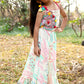 Off-White Cotton Choli with Multicolour Printed Lehenga & Dupatta – Kids Ethnic Wear | Label Anju Kumar