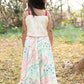 Off-White Cotton Choli with Multicolour Printed Lehenga & Dupatta – Kids Ethnic Wear | Label Anju Kumar