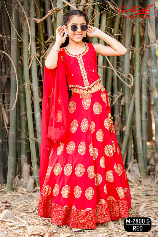 Charming Red Lehenga Choli – A Gorgeous Outfit for Young Fashionistas