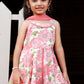 Pink Floral Cotton Dhoti Set with Dupatta – Traditional Ethnic Wear for Girls | Label Anju Kumar