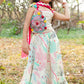 Off-White Cotton Choli with Multicolour Printed Lehenga & Dupatta – Kids Ethnic Wear | Label Anju Kumar