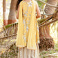 Kids Yellow Muslin Sharara Set with Handwork & Dupatta – Label Anju Kumar