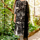 Black Printed Cotton Anarkali Suit Set for Girls with Trouser & Net Dupatta | Thread Embroidery | Ethnic Wear (8–18 Years) – Label Anju Kumar