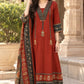 Brown Pure Cotton Anarkali Suit with Patchwork & Coordinated Cotton Dupatta