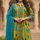 Green Cotton Embroidered Anarkali Suit Dupatta Set – Elegant Women’s Ethnic Wear