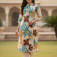 Printed A-Line Kurti with Pockets | Soft Khadi Cotton Ethnic Wear (M–5XL)