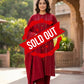 Red Woollen Embroidered Suit Dupatta Set – Winter Ethnic Wear | Label Anju Kumar