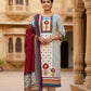 Offwhite Ferozi Pure Cotton Printed Straight Suit Dupatta Set