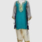 Ferozi Grey Organza Tissue Celebrity Style Farshi Salwar Set with Gota Work