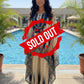 Blue Print Crape Silk Kaftan C-Cut Coord Set – Formal Wear Women’s Ethnic Outfit