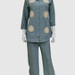 Sky Blue Premium Soft Linen Co-ord Set for Women with Straight Trousers