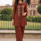 Rust Pure Chinnon Premium Semi-Formal Co-ord Set