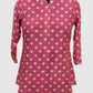 Multi-Colour Print Pure Muslin Short Kurti with Front Zip Opening | Label Anju Kumar