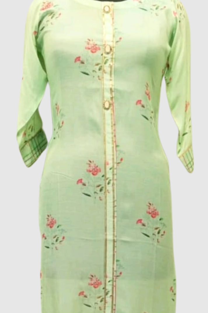 Multi-Colour Print Pure Muslin Kurti | Label Anju Kumar