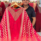 Majenta Silk Suit Dupatta Set with Banarasi Dupatta | Label Anju Kumar