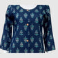 Mix Printed Cotton A-Line Kurti with Pockets & Round Neck | Label Anju Kumar