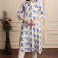 Printed A-Line Kurti with Pockets | Soft Khadi Cotton Ethnic Wear (M–5XL)