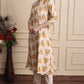 Printed A-Line Kurti with Pockets | Soft Khadi Cotton Ethnic Wear (M–5XL)