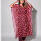 Printed Chiffon Kaftaan Set with Straight Trousers | Label Anju Kumar