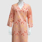 Multi-Colour Printed Cotton Kurti with V-Neckline | Label Anju Kumar