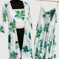Off White–Green Floral Muslin Crop Top Sharara & Shrug Set – Semi Formal Women’s Ethnic Wear