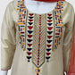 Beige Crape Silk Suit with Printed Muslin Salwar & Contrast Dupatta – Elegant Women’s Ethnic Wear
