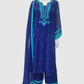 Royal Blue Georgette Embroidered Straight Suit Dupatta Set – Semi Formal Ethnic Wear
