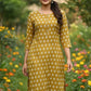 Rayon Straight Fit Printed Kurti with Pocket
