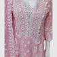 Pink Chikankari Anarkali Suit Dupatta Set – Semi Formal Malmal Cotton Suit | Label Anju Kumar