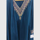 Pure Chinon Silk T Blue Farshi Salwar Suit with Dubka & Zardozi Hand Embroidery