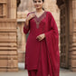 Pure Chinon Silk Majinta Farshi Salwar Suit with Dubka & Zardozi Hand Embroidery