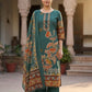 Green Pure Cotton Printed Straight Suit Dupatta Set