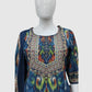 Blue Pure Cotton Printed Straight Suit Dupatta Set