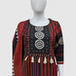 Mehroon Pure Cotton Printed Straight Suit Dupatta Set