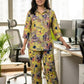 Multicolour Crepe Digital Printed Shirt Style Coord Set with Trousers