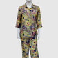 Multicolour Crepe Digital Printed Shirt Style Coord Set with Trousers