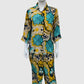 Multicolour Crepe Digital Printed Shirt Style Coord Set with Trousers