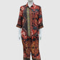 Multicolour Crepe Digital Printed Shirt Style Coord Set with Trousers