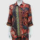 Multicolour Crepe Digital Printed Shirt Style Coord Set with Trousers