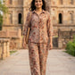 Multicolour Crepe Digital Printed Shirt Style Coord Set with Trousers