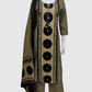 Green Cotton Geometrical Printed Suit Dupatta Set with Mirror Work