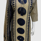 Navy Cotton Geometrical Printed Suit Dupatta Set with Mirror Work