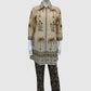Beige Cotton Coord Set with Block Print Kurta and Kalamkari Trousers